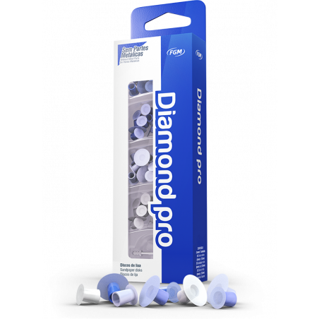 DIAMOND PRO KIT SURTIDO DISCOS LIJA 8-12 MM 56 UNIDADES